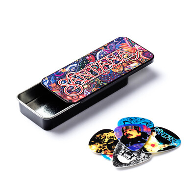 DUNLOP SANPT01M Santana Medium Gauge Pick Tin 6 Picks in a Collector Tin