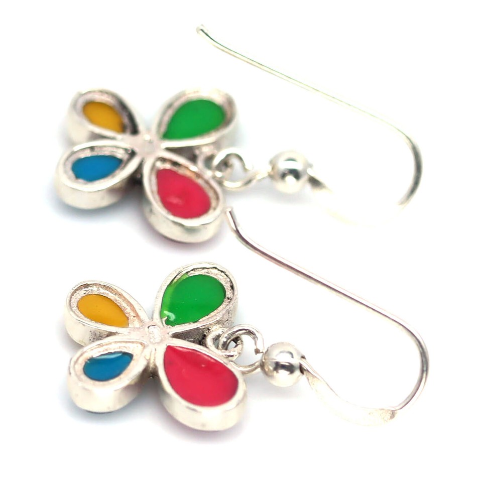 925 Sterling Silver Fancy Color Mother Of Pearl Flower Black Friday