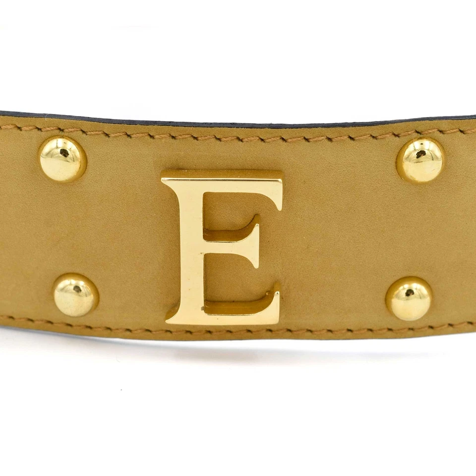 Cinturón vintage ESCADA para mujer gamuza camel logotipo firma talla 42 DE/12 EE. UU. Foto 4 de 4