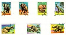 Tanzania 1991 Elephants set SG1074-80 Used CTO