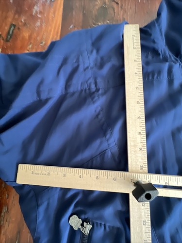 Vintage Kaelin Jacket Women’s Petite XL Navy Blue Full Zip Long Sleeve Pocket - Picture 2 of 15