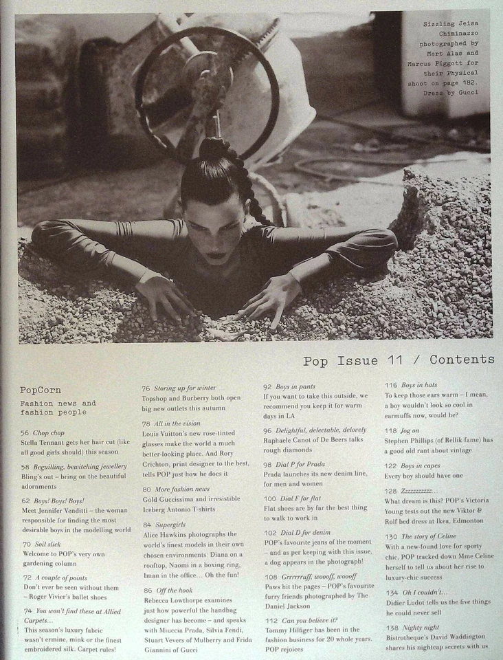 POP #11 A/W'05 DREW BARRYMORE Missy Rayder LINDA EVANGELISTA Malgosia Bela EXCLT - Image 3 of 4