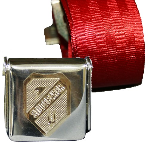 Studebaker Seat Belts | Gold Crest | 2 Sizes | 10 Colors - Picture 2 of 11