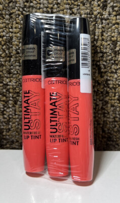 Lot Of 3 Catrice Ultimate Stay Waterfresh Lip Tint 020 Stay On Over,  SEALED