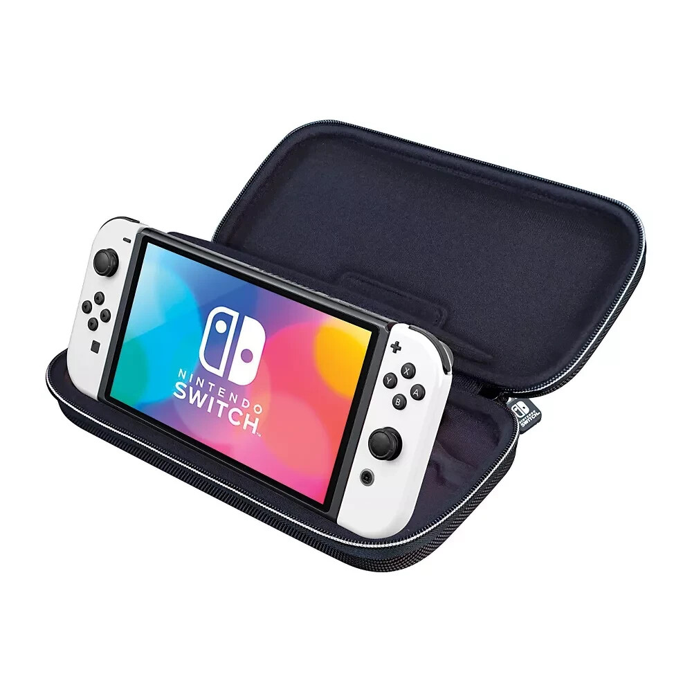 Nintendo Switch Game Traveler Deluxe Travel Case - Purple (Open