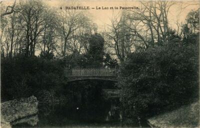 CPA PARIS 16e Bagatelle. Le Lac et la Passerelle P. Marmuse (479872)