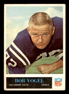 1965 Philadelphia Football #13 Bob Vogel VG/EX *e3