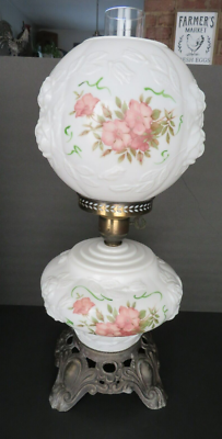 Pheonix Lamp Co. Wild Roses Gone With The Wind Lamp w/3 way switch