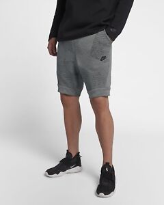 mens black nike fleece shorts