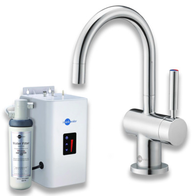 InSinkErator HC3300C - Chrom Warm- und Kaltfilter Wasserhahn, Boiler und F701R Filter