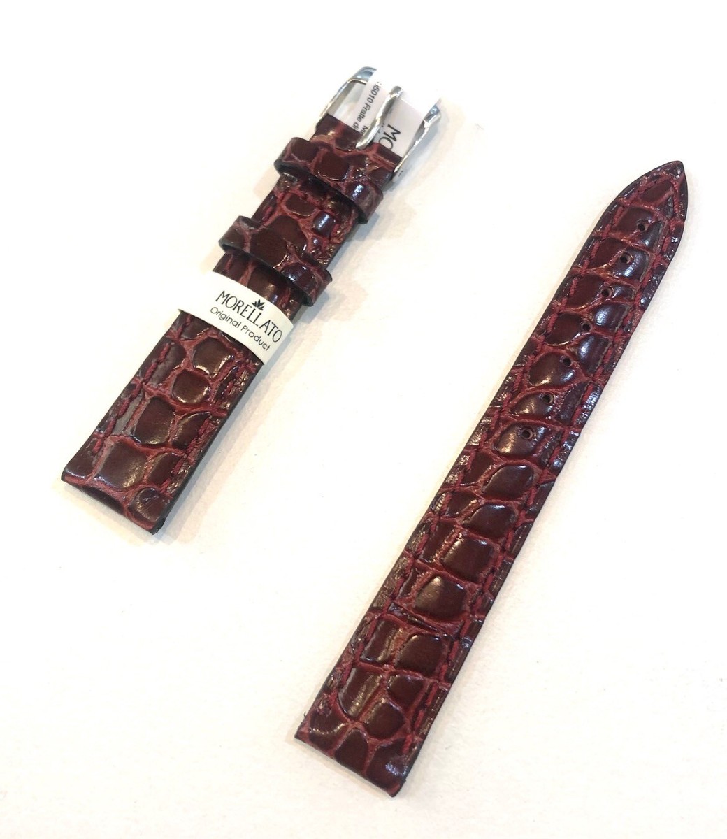 18 Mm Cinturini Morellato Coccodrillo Cinturino Da Uomo E Donna In