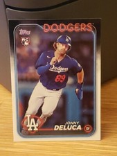 Jonny DeLuca 2024 Topps Rookie Card #233 Base Set Los Angeles Dodgers. rookie card picture