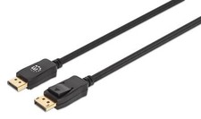 Manhattan Cavo Audio/Video DisplayPort 1.4 8K a 60 Hz M/M 3m Nero