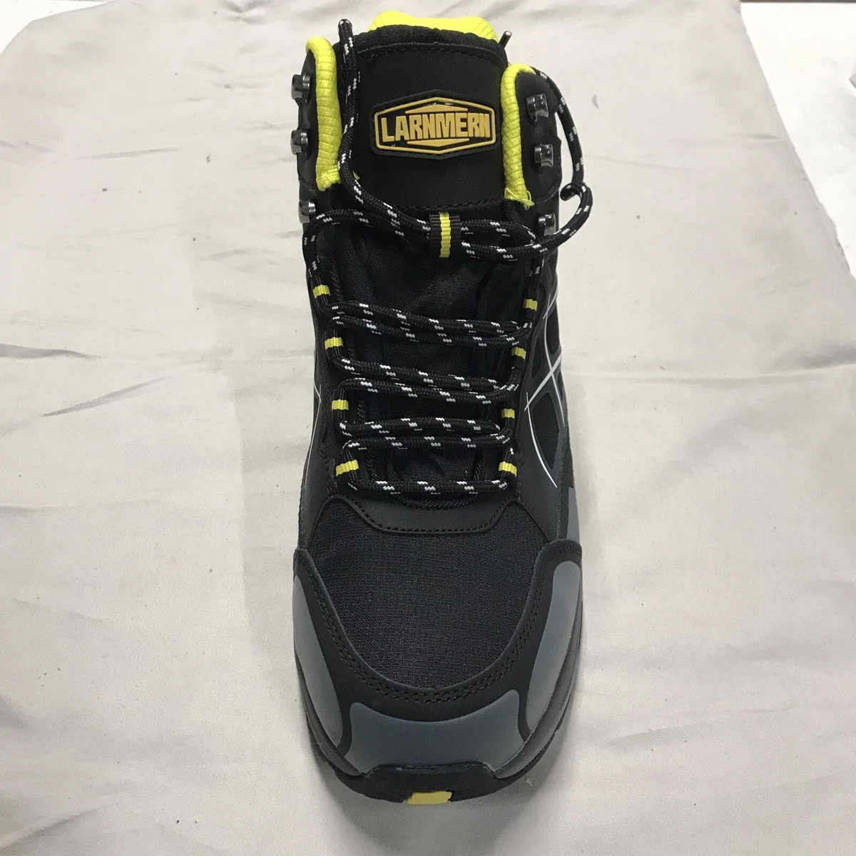 LARNMERN Steel Toe Boots Mens Work Safety Outdoor Protection