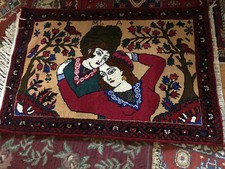 RARE Oriental Rug  Husband And Wife Beautifully Loomed Rug Great wedding gift