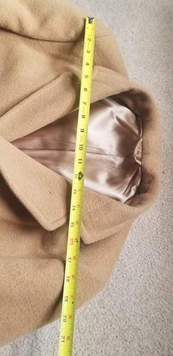 PENDLETON COUNTRY TRADITIONALS, 100% VIRRGIN WOOL CAMEL OVERCOAT MADE IN USA - Picture 5 of 21