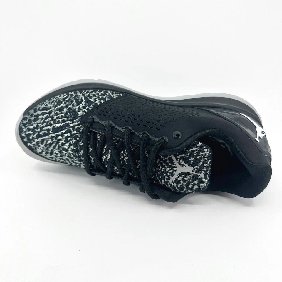 Jordan Trainer ST Negro Blanco Lobo Gris Elefante Estampado Hombre Tenis 820253 010 Foto 4 de 4