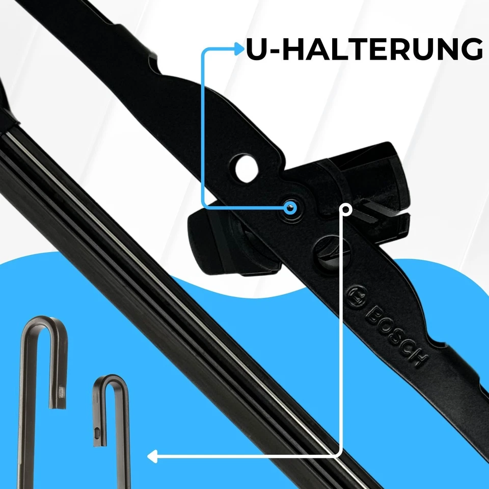 3x Scheibenwischer BOSCH + TWIN für BMW 3er e30 Touring 1987-1994 Scheumreiniger - Bild 3 von 4