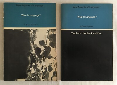 New Aspects Of Language 1 What Is Language By Herd Fraenkel - Teacher / Student