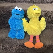 Gund Sesame Street Lot Cookie Monster Big Bird 12 VTG Plush Stuffed Jim Henson
