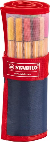 Fineliner - STABILO point 88 - Rollerset of 25 - Assorted Colours - Picture 2 of 9