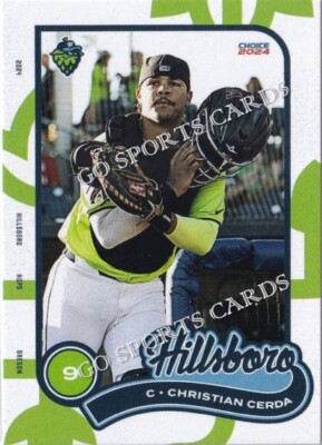 2024 Hillsboro Hops Christian Cerda RC Rookie Diamondbacks Minor League Card