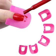 26 Pcs U-Shape Nail Polish Protectors & Stencils –Reusable Finger Covers for DIY