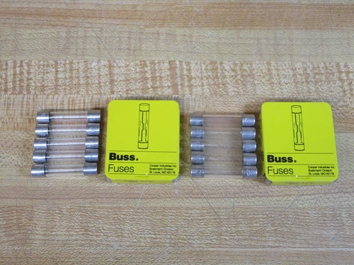 Buss AGC-1/2 Bussmann Fuse 3AG Ref 4XH38 Jagged Element (Pack of 30)