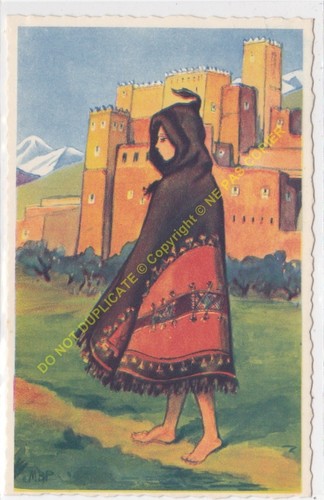 CPA Ancienne – Maroc Dans Le Grand Atlas, Illustrateur, Tirage Noir Et Blanc 1900