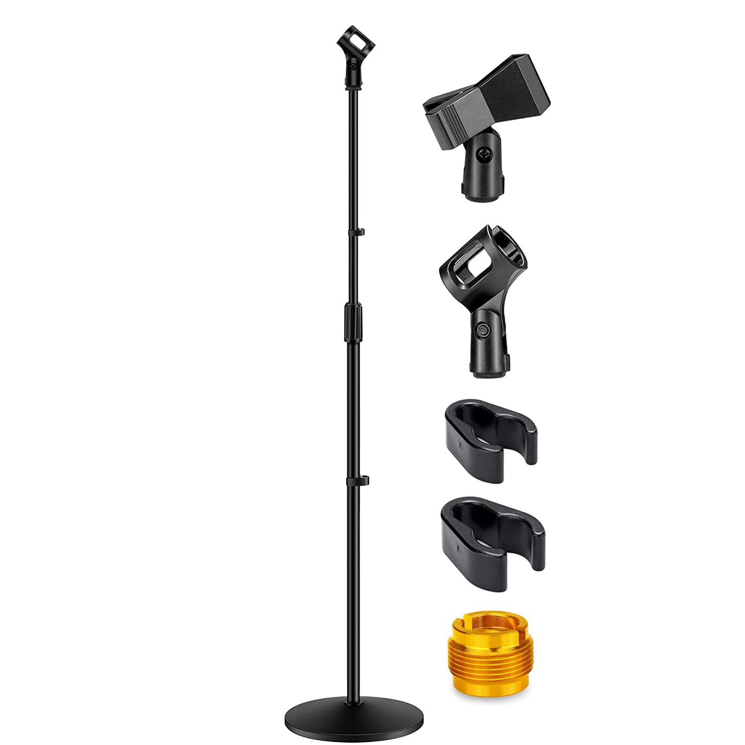 Microphone Stand - Universal Mic Mount with Heavy Compact Base-image