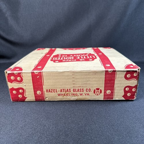 Vintage Little Hostess Party Set Sierra Set Like Mother’s Hazel Atlas W/Box MCM - Picture 21 of 22