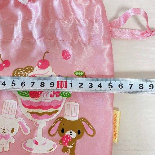 Sanrio Zuckerhasen Kordelzugbeutel Rosa Parfait Süßigkeiten Obst Konditor Japan - Bild 22 von 24
