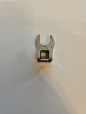 Snap On 3/8" Drive 7/16" Open End Chrome Crowsfoot Wrench Socket FCO14