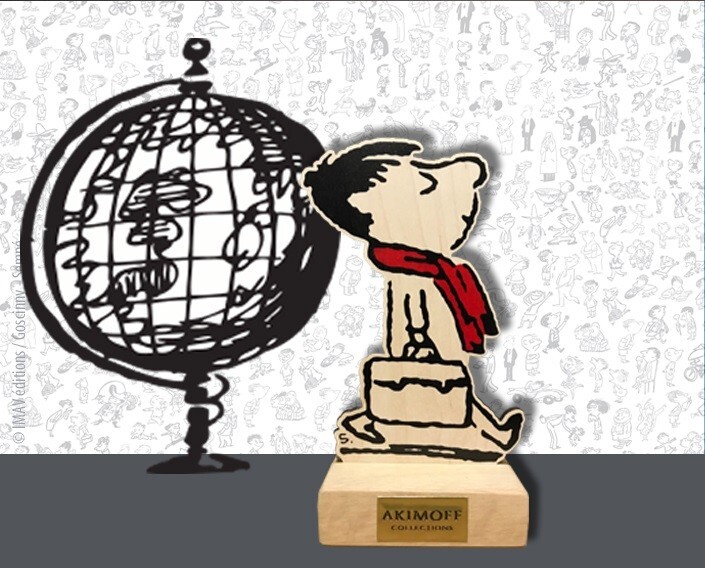 Figurine Le Petit Nicolas Akimoff LPN002 en bois de 16cm pour collectionneurs