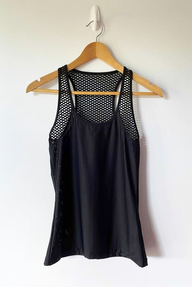 Black Lorna Jane Tank Top Gym Yoga Size XS Activewear
