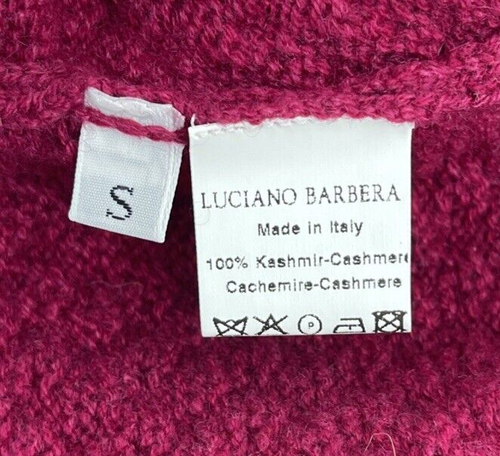 Luciano Barbera Cashmere Turtleneck Sleeveless Sweater Womens Small Purple Italy - Picture 4 of 8