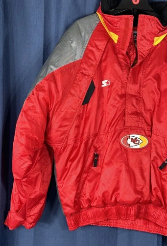 Giacca Puffy Chiefs Starter NFL Pro Line Kansas City KC L vintage nuova con etichette anni 90 - Foto 3 di 20