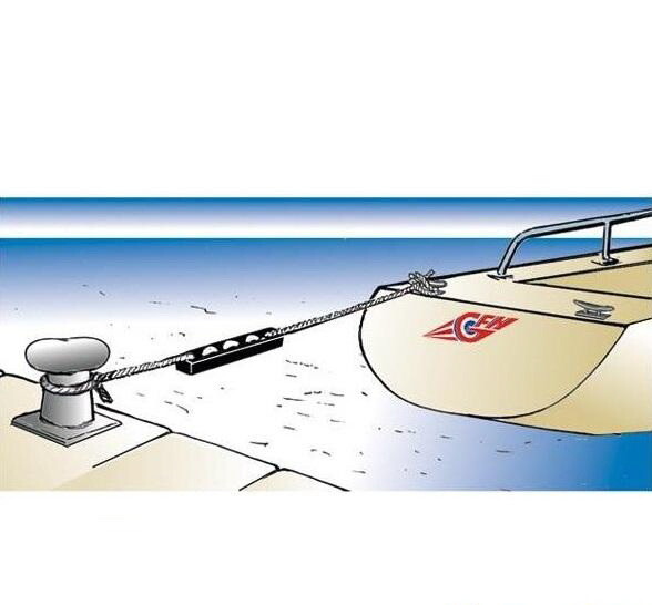 Marine Boat Mooring Shock Absorber Rubber Snubbers 10.2" (260mm) Hole