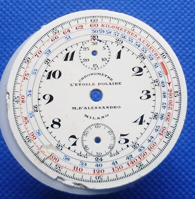 Zifferblatt TASCHENCHRONOGRAPH CHRONOMETER L'ETOILE POLAIRE - D'ALESSANDRO MILANO