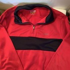 IZOD GOLF WINDBREAKER PERFORM-X HI-TECH FABRIC SIZE S RED AND BLACK 1/4 ZIP NEW — photo 5