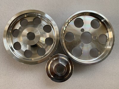 Lightweight Crank pulley set for VW Golf Passat Jetta Corrado 2.8L 12V VR6 3PCS