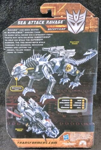 NEW Transformers Sea Attack RAVAGE Decepticon - Picture 3 of 7