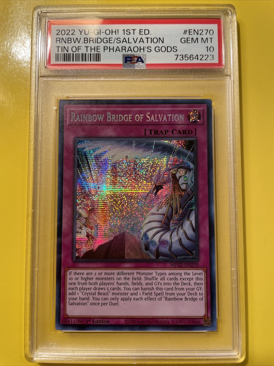 YuGiOh RAINBOW BRIDGE OF SALVATION #MP22-EN270🔥PSA 10🔥1st ED