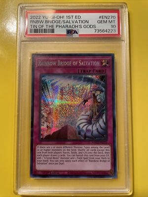 YuGiOh RAINBOW BRIDGE OF SALVATION #MP22-EN270🔥PSA 10🔥1st ED