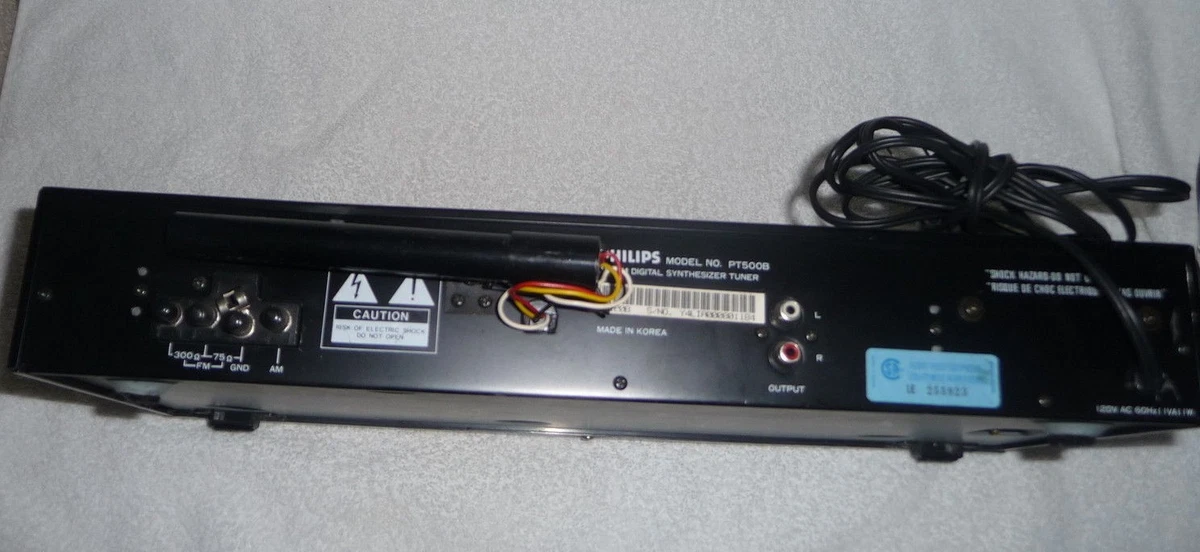 Sintonizador sintetizador digital Philips AM/FM PT500B bloqueo de cuarzo muy buen estado