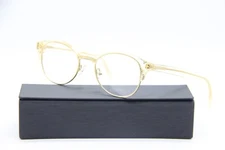 NEW ANDY WOLF MOD. 4543 COL. C TRANSPARENT GOLD AUTHENTIC EYEGLASSES WCASE 48-19