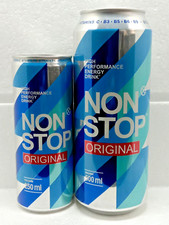 Non Stop Energy Drink Cans 250ml & 500ml Ukraine 2025 Full Set of 2 Collectible