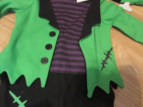 BABY'S FRANKENSTEIN/HALLOWEEN THEMED 2 PIECE COSTUME WITH HAT SIZE 3 TO 6 MONTHS - Picture 4 of 9