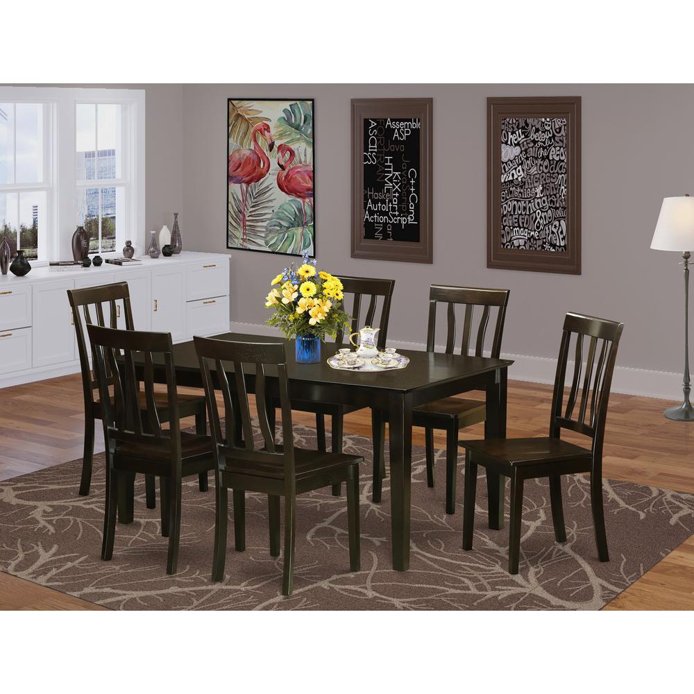 7 Pc Kitchen Table set- Kitchen Table and 6 Dining Chairs | eBay