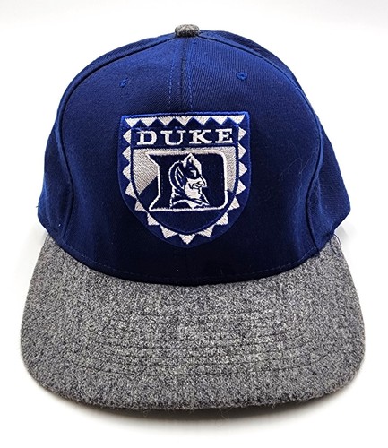 Duke Blue Devils Nutmeg Mills Wool Classic Vintage Snapback Embroidered Hat Cap